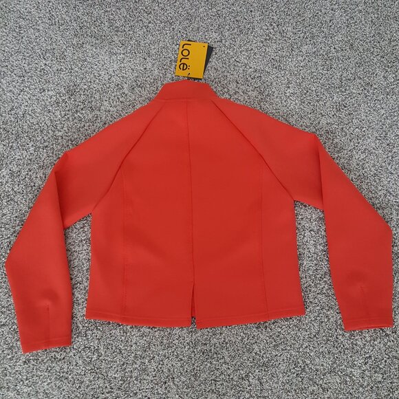 NWT LOLE Spacer Funnel Neck Turtleneck Pullover Top Sweatshirt Pockets Cropped - Picture 8 of 15